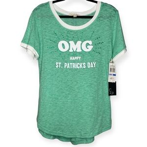 Cactus + Pearl XL Junior Teen Girls St. Patrick’s Day OMG Paddy’s Day Sheer